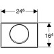 Geberit Delta 15 клавиша смыва, (115.101.00.1)