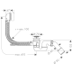 Hansgrohe Flexaplus злив / перелив для ванни з сифоном, (58150000)