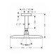 Hansgrohe Raindance Е 240 AIR 1jet - верхній душ, з стельовим підключенням 100мм 27380000, (27380000)