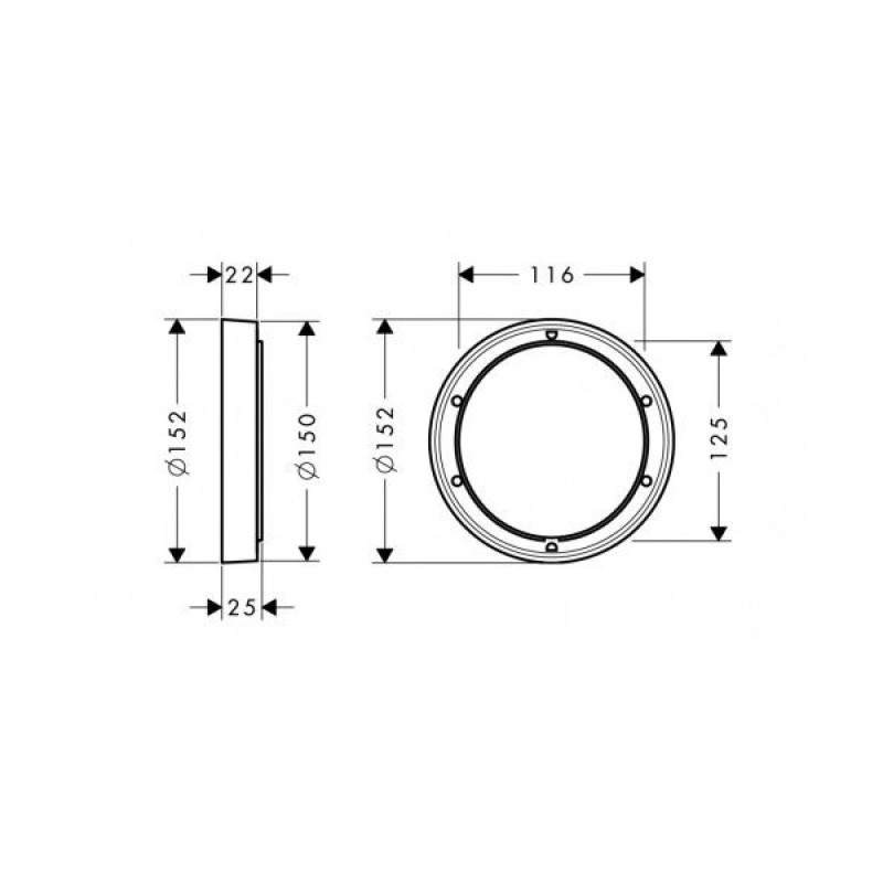 Hansgrohe Focus E2 Подовжувач зовнішньої частини ibox, (13597000)