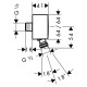 Hansgrohe Fixfit зовнішня частина для підключення душ. шланга 27414000, (27414000)