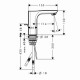 Axor Urquiola смеситель для маленькой раковины, однорычажный 11025000, (11025000)