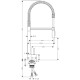 Axor Starck Semi Pro - смеситель для кухни HANSGROHE 10820000, (10820000)