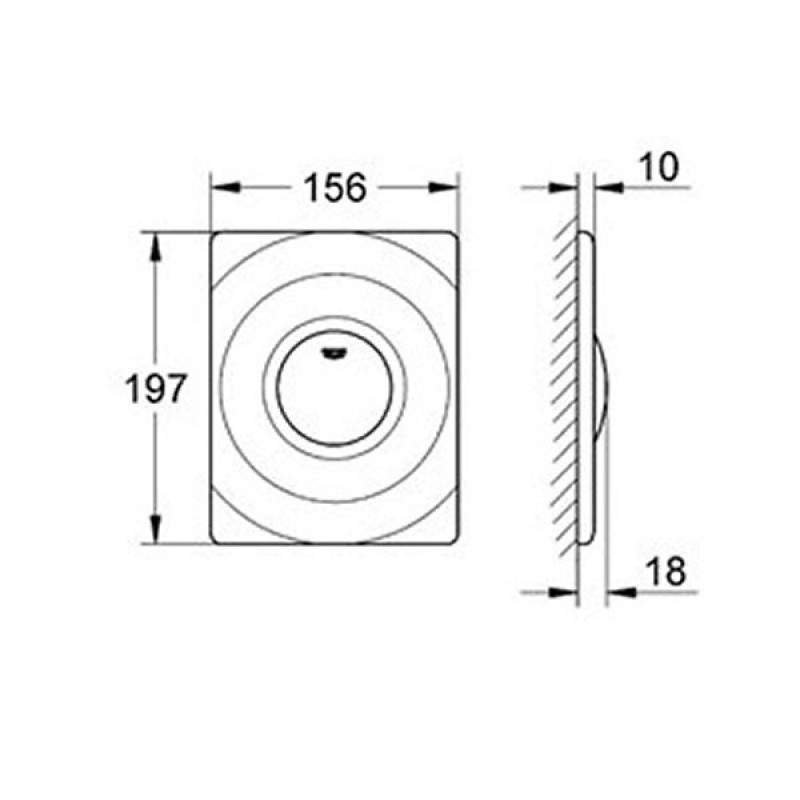 Grohe Кнопка на бачок (хром) 37063000, (37063000)