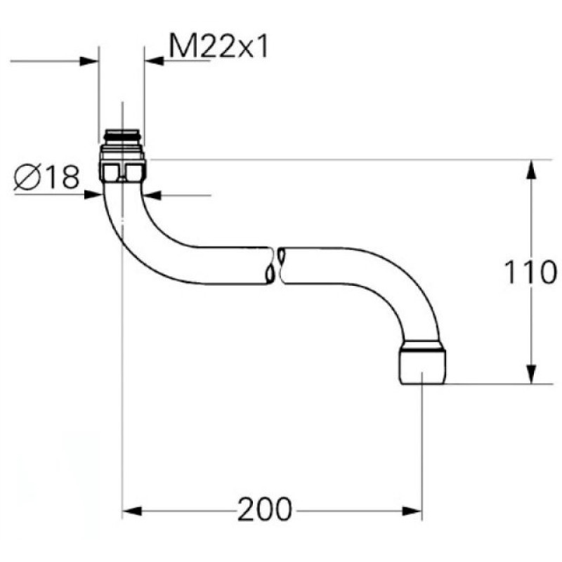 Grohe Излив для ванны 13051000, (13051000)