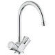 Grohe COSTA S - Смеситель для кухни на одно отверстие (гибкая проводка), хром, (31819001)