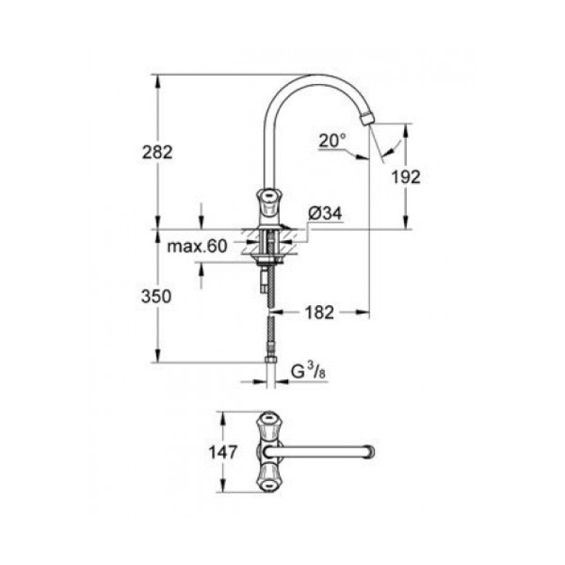 Grohe COSTA L - Смеситель на умывальник 31812001, (31812001)