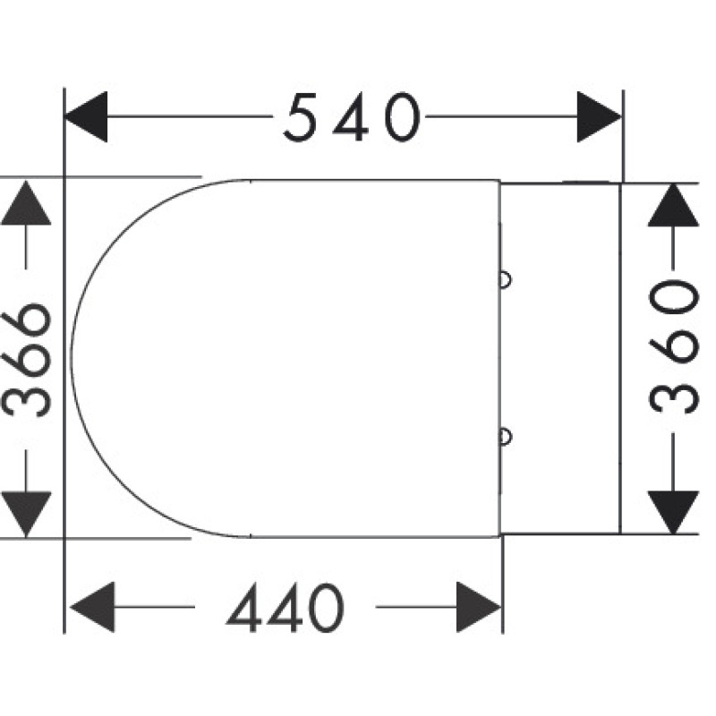 Hansgrohe ELU PURA S унитаз подвесной 54*36,6см AquaFall Flush, в комплекте с сиденьем с функцией SoftClose and QuickRelease, (60292450)