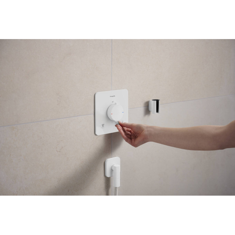 Hansgrohe ECOSTAT COMFORT Q термостат для 2х потребителей, ПМ, белый матовый, (33713700)
