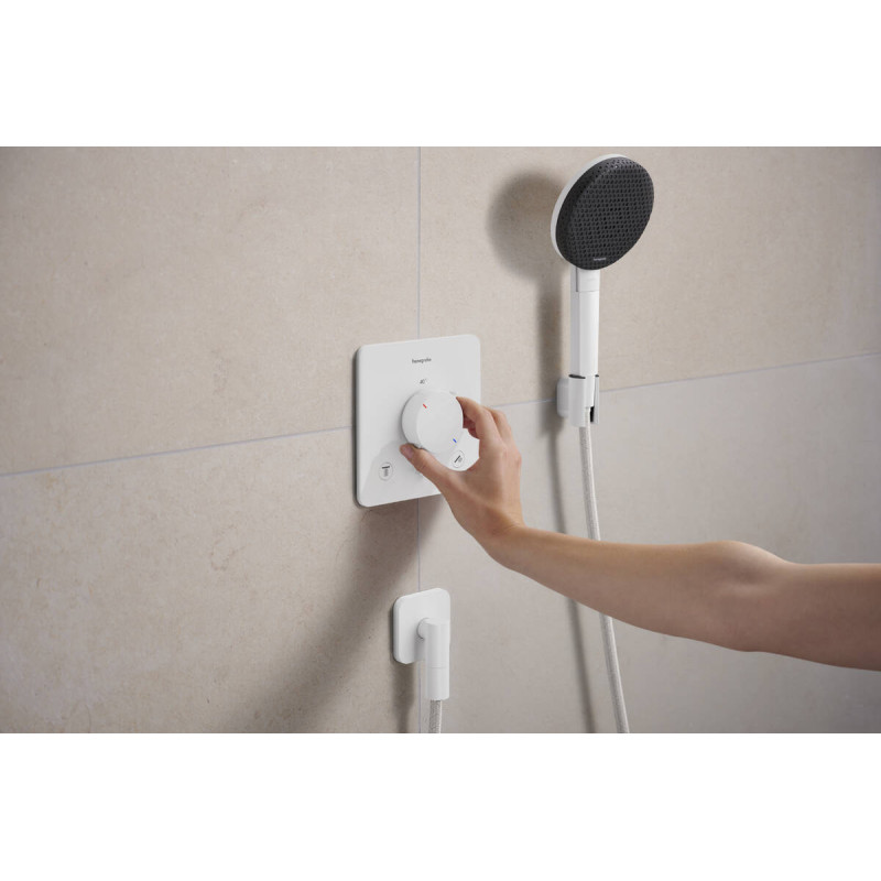 Hansgrohe ECOSTAT COMFORT Q термостат для 2х потребителей, ПМ, белый матовый, (33713700)