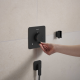 Hansgrohe ECOSTAT COMFORT Q термостат для 2х потребителей, ПМ, черный матовый, (33713670)