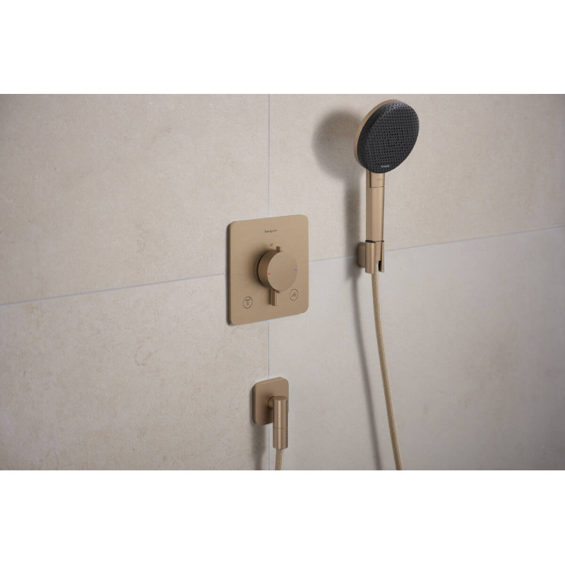 Hansgrohe ECOSTAT COMFORT Q термостат для 2х потребителей, ПМ, шлифованная бронза, (33713140)
