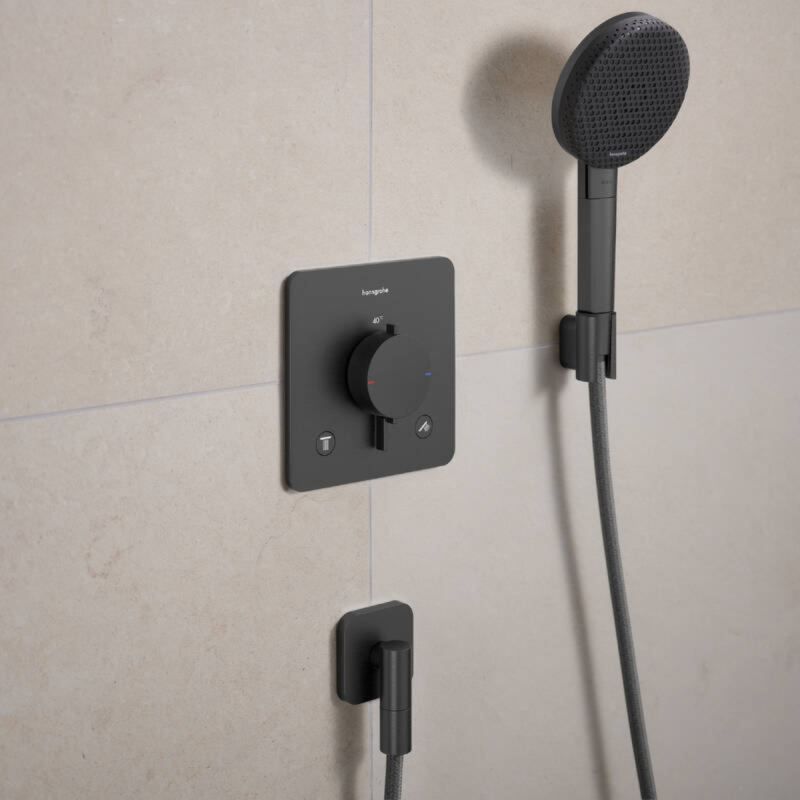 Hansgrohe PORTER FINE тримач для душу, шліфованний чорний хром, (28885340)