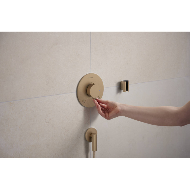 Hansgrohe PORTER FINE тримач для душу, шліфованна бронза, (28885140)