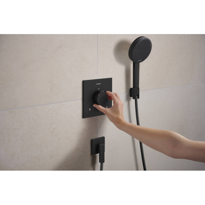 Hansgrohe FIXFIT FINE E шланговое соединение, черный матовый, (28883670)