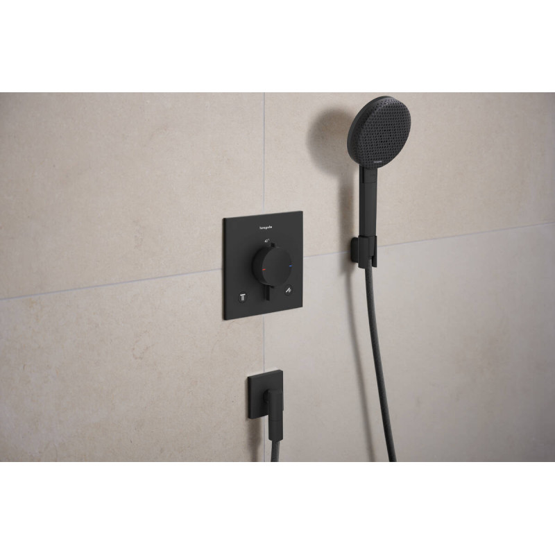 Hansgrohe FIXFIT FINE E шланговое соединение, черный матовый, (28883670)