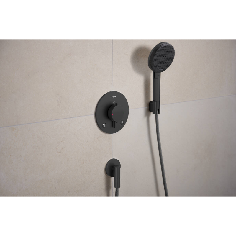 Hansgrohe FIXFIT FINE S шланговое соединение, шлифованный черный хром, (28882340)
