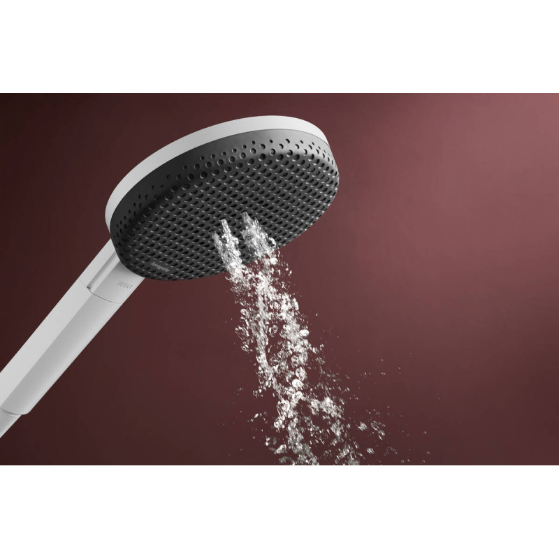 Hansgrohe RAINDANCE ALIVE SELECT S душевой набор EcoSmart (ручной душ 3режима, шланг, держатель), белый матовый, (24611700)