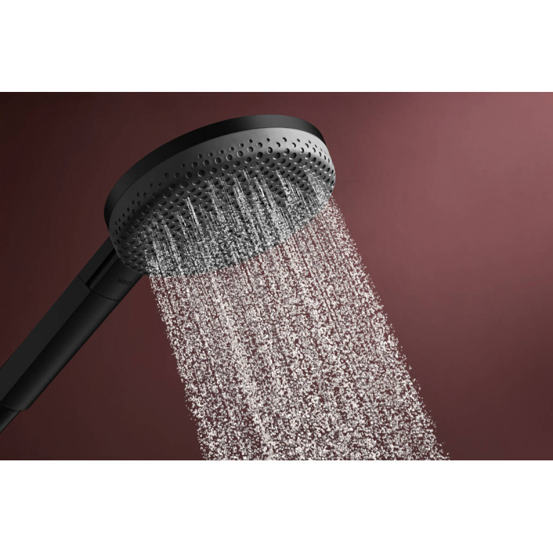 Hansgrohe RAINDANCE ALIVE SELECT S душевой набор EcoSmart (ручной душ 3режима, шланг, держатель), черный матовый, (24611670)