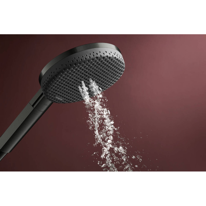 Hansgrohe RAINDANCE ALIVE SELECT S душовий набір EcoSmart (ручний душ 3режими, шланг, тримач), шліфованний чорний хром, (24611340)