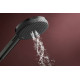 Hansgrohe RAINDANCE ALIVE SELECT S душовий набір EcoSmart (ручний душ 3режими, шланг, тримач), шліфованний чорний хром, (24611340)