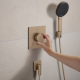 Hansgrohe RAINDANCE ALIVE SELECT S душовий набір EcoSmart (ручний душ 3режими, шланг, тримач), шліфованна бронза, (24611140)