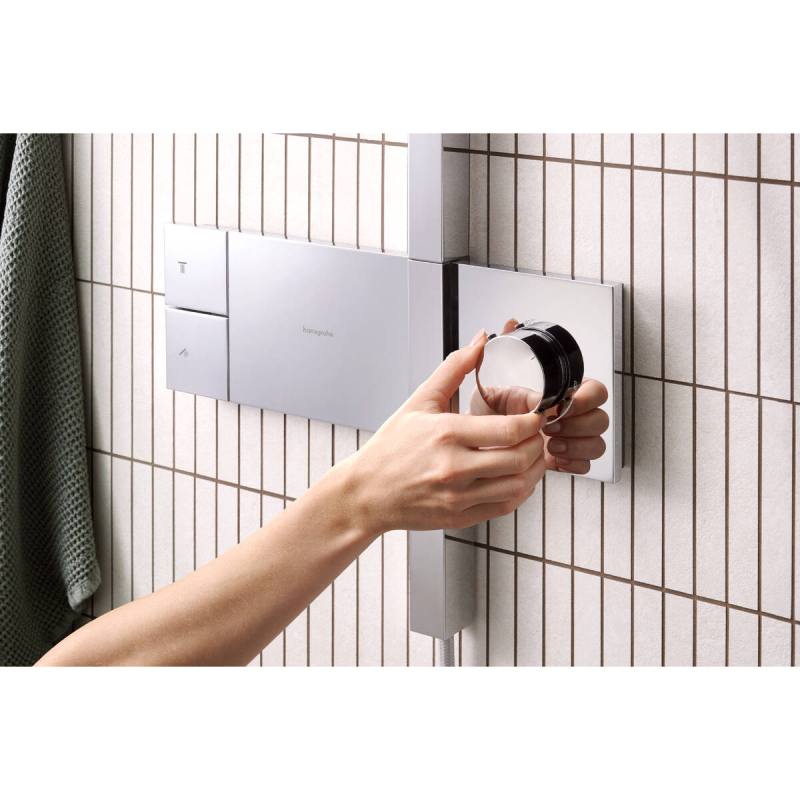 Hansgrohe RAINDANCE ALIVE S душова система Showerpipe 300, 1jet, з термостатом, хром, (24582000)