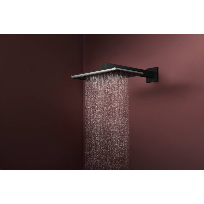 Hansgrohe RAINDANCE ALIVE Qверхній душ 210/340мм, 2 режими, з тримачем, колір чорний матовий, (24550670)