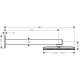 Hansgrohe RAINDANCE ALIVE Qверхній душ 210/340мм, 2 режими, з тримачем, колір хром, (24550000)