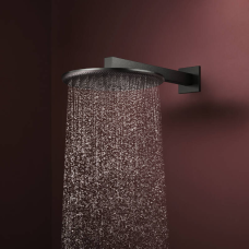 Hansgrohe RAINDANCE ALIVE S верхній душ 300мм, 2 режими, з тримачем, колір шліфованний чорний хром, (24540340)