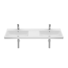 ROCA GAP умивальник подвійний 140*46 см, з двома отворами під змішувач та переливом, (A3270MU000)
