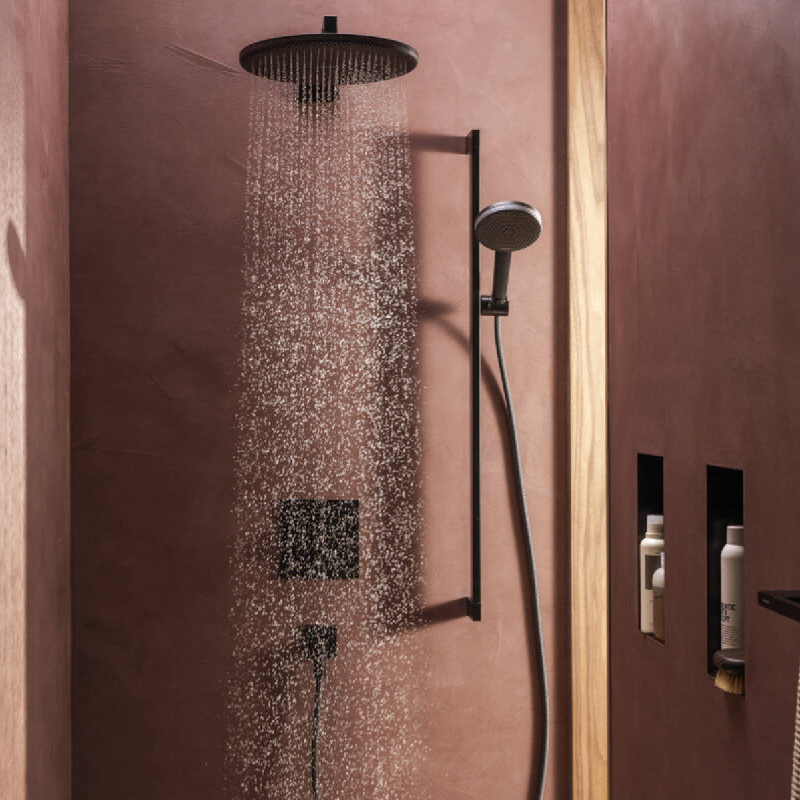 Hansgrohe RAINDANCE ALIVE S верхній душ 300мм, 1 режим, колір чорний матовий, (24520670)