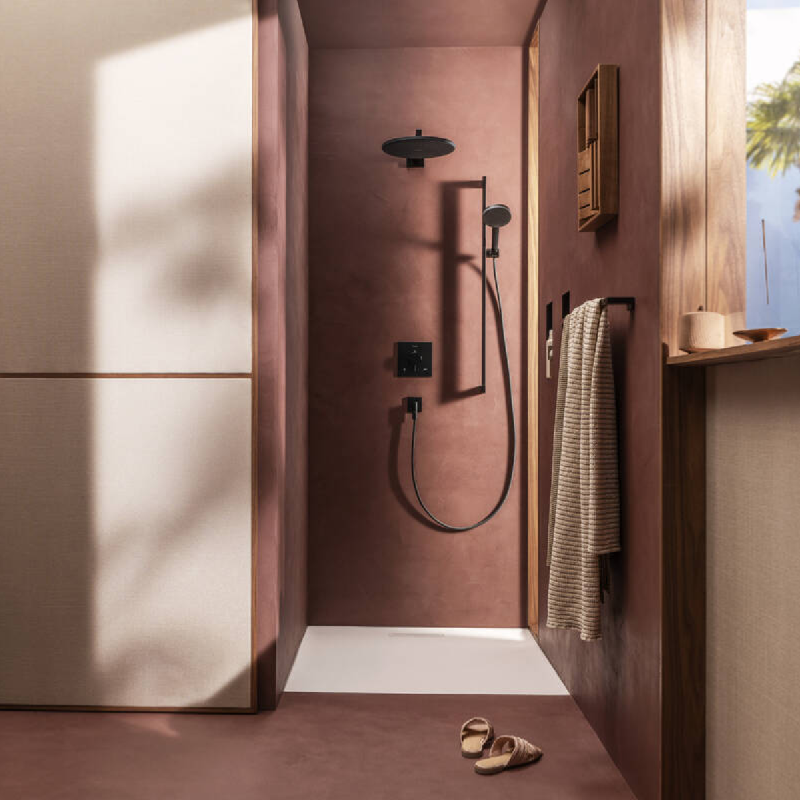 Hansgrohe RAINDANCE ALIVE SELECT S ручной душ (3 типа струй RainAir, PowderRain, Massage), черный матовый, (24500670)