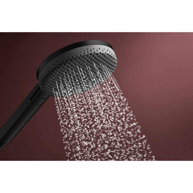 Hansgrohe RAINDANCE ALIVE SELECT S ручной душ (3 типа струй RainAir, PowderRain, Massage), черный матовый, (24500670)