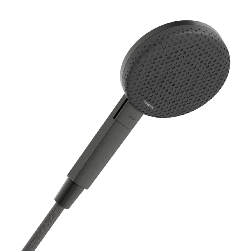 Hansgrohe RAINDANCE ALIVE SELECT S ручной душ (3 типа струи RainAir, PowderRain, Massage), шлифованный черный хром, (24500340)