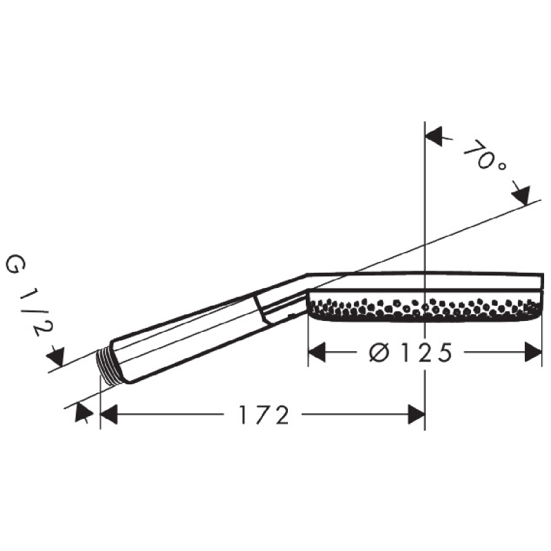 Hansgrohe RAINDANCE ALIVE SELECT S ручний душ (3 типи струменів RainAir, PowderRain, Massage), шліфованна бронза, (24500140)
