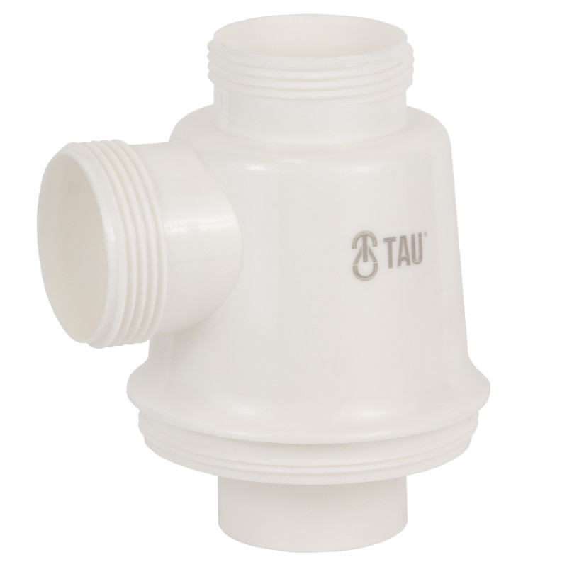 TAU Сифон для кухонної мийки з нержавіючим випуском 1½" виводом під пральну машину та гнучким відводом Ø40/50мм (9842720)