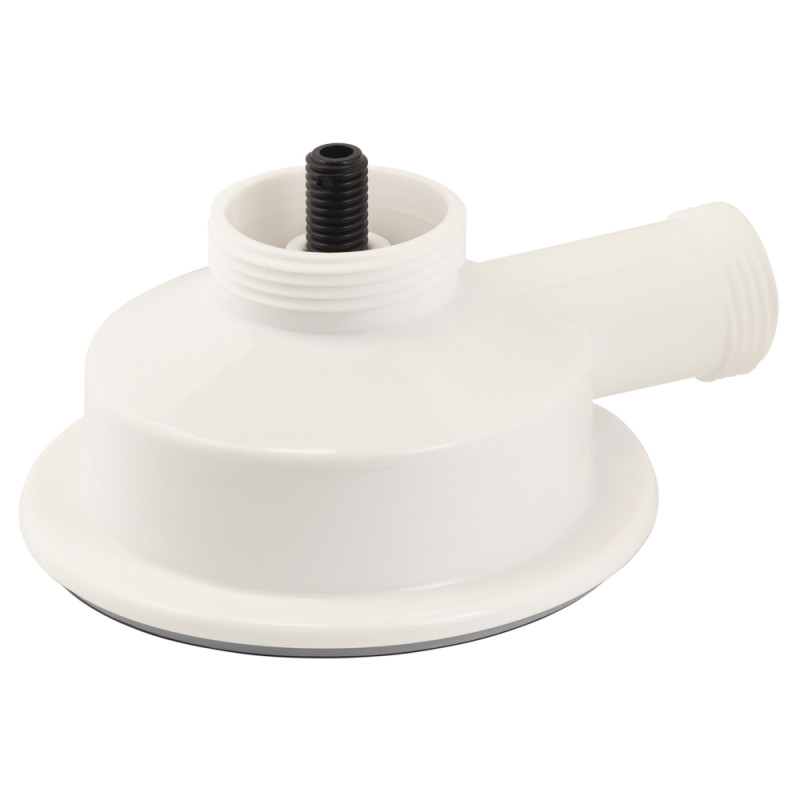 TAU Сифон для кухонної мийки з пластиковим випуском 3½" виведенням під пральну машину, квадратним переливом і гнучким відведенням Ø40/50мм (чорний) (9842822)