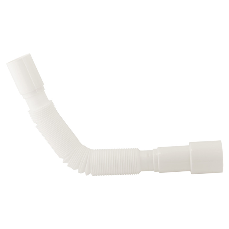 TAU Сифон для кухонної мийки з пластиковим випуском 3½" виведенням під пральну машину, квадратним переливом і гнучким відведенням Ø40/50мм (чорний) (9842822)