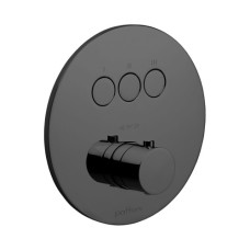 Paffoni Термостат для душу Compact box CPT 019 NO прихованного монтажу (3 функції), чорний матовий (CPT019NO)