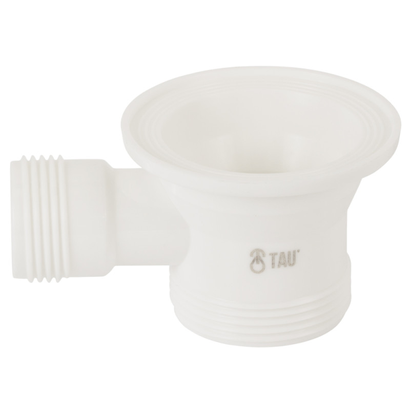 TAU Сифон для ванни прямоточний з пробкою на ланцюжку і гнучким відведенням Ø40/50мм (9843820)