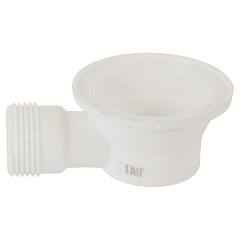 TAU Сифон для ванни прямоточний з пробкою на ланцюжку і гнучким відведенням Ø40/50мм (9843820)