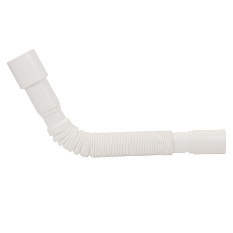 TAU Сифон для кухонної мийки з нержавіючим випуском 3½" круглим переливом і гнучким відведенням Ø40/50мм (9842530)