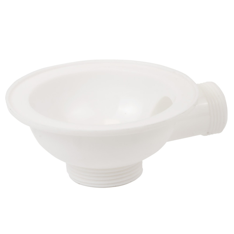 TAU Сифон для кухонної мийки з нержавіючим випуском 3½" квадратним переливом і гнучким відведенням Ø40/50мм (9842531)