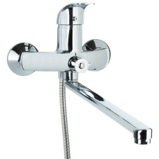 TAU Змішувач SD Ø40 для ванни гусак прямий 350мм дивертор вбудований картріджний SD-2C243C (9804220)