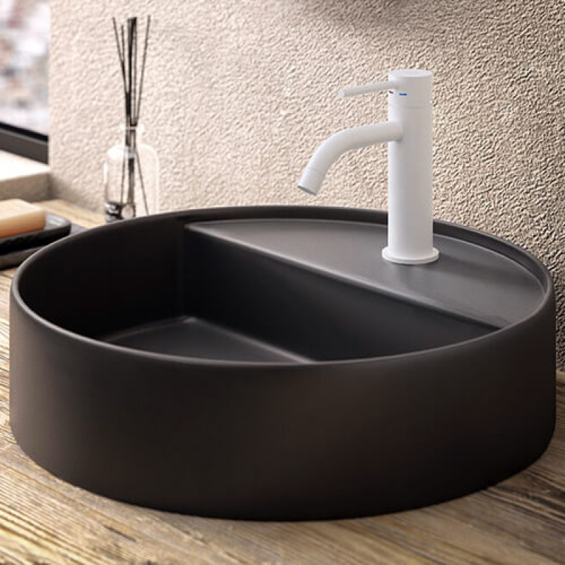 Paffoni Смеситель для умывальника Light LIG 071 BO без донного клапана белый (LIG071BO)