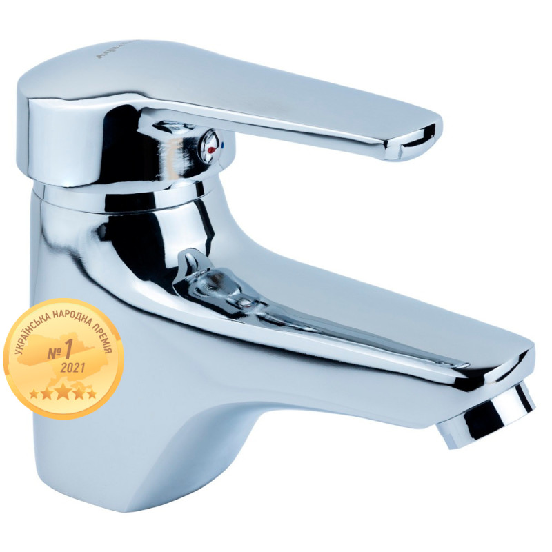 AQUATICA Змішувач HM Ø40 для раковини литий на гайці HM-1A131C (9736000)