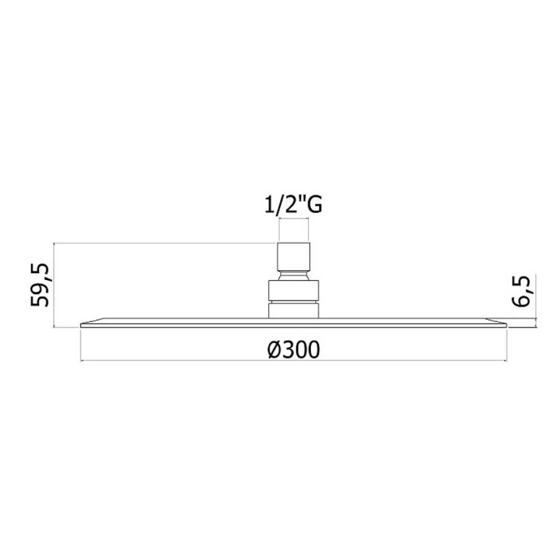 Paffoni Верхний душ Jamaica ZSOF 094 CR (ZSOF094CR)
