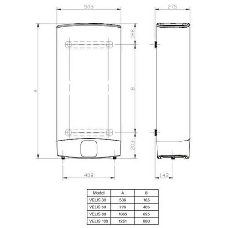 ARISTON Ariston Бойлер электрический VLS EVO 100 EU