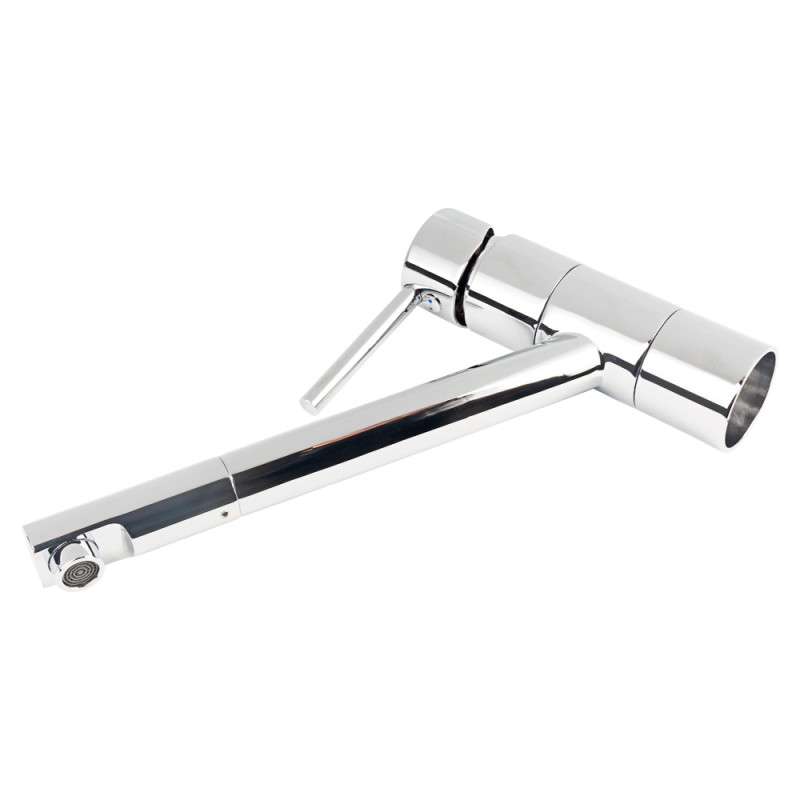 AQUATICA Змішувач HF Ø35 для кухні излив прямий 210мм на шпильці (HF-2B217C) (9705100)